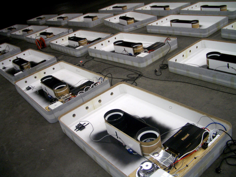 interactive in-store audio installation